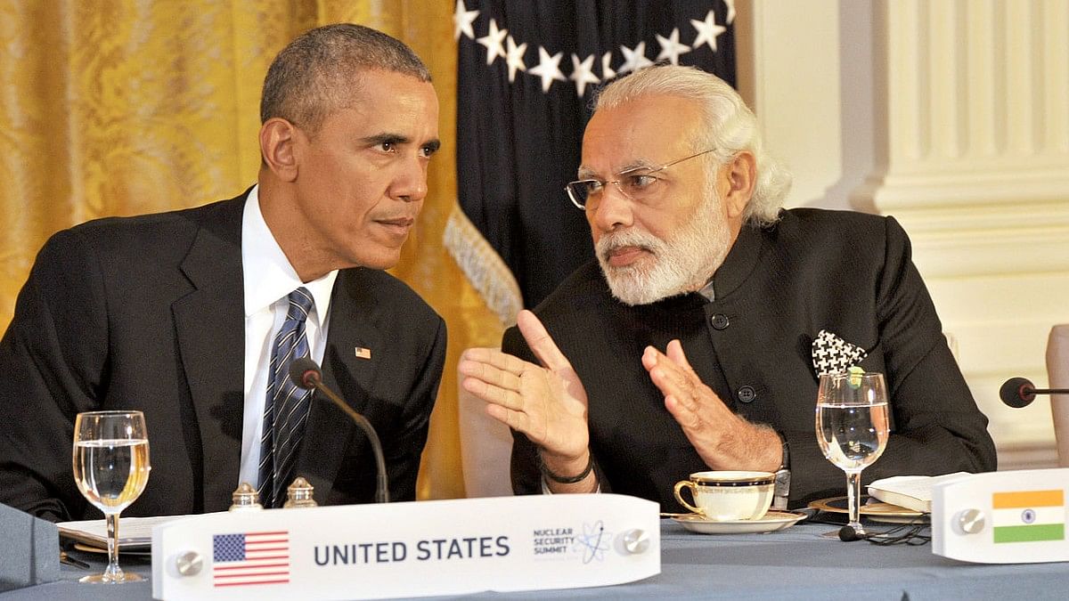 PM Modi with then US president Barack Obama on 31 March, 2016 | Commons