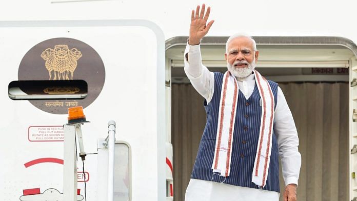 PM Narendra Modi emplaning for US visit, Tuesday | ANI