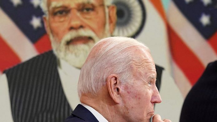 US President Joe Biden holds a virtual meeting with PM Narendra Modi to discuss Russia's war with Ukraine from the White House in Washington | Reuters file photo/Kevin Lamarque