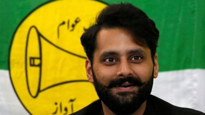 Jibran Nasir speaks at his office in Karachi, Pakistan. Reuters | Akhtar Soomro