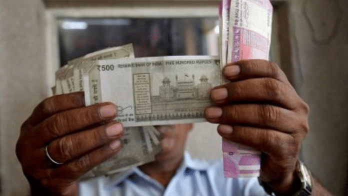 Representational photo of Indian banknotes | Reuters file photo