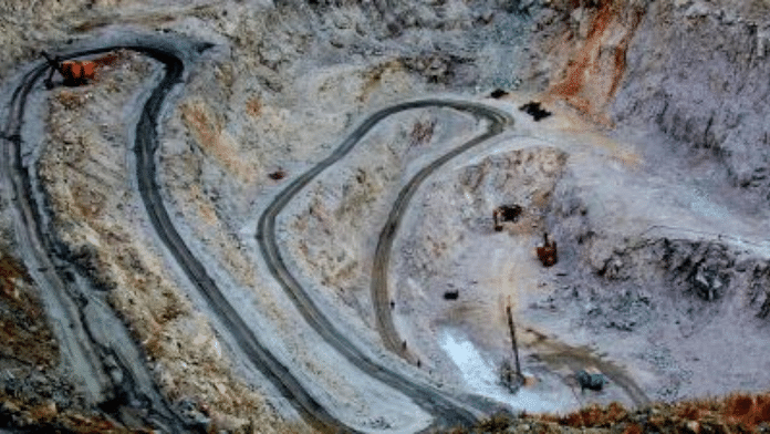 Representational image of a rare earth mine in Xinjiang, China | Flickr