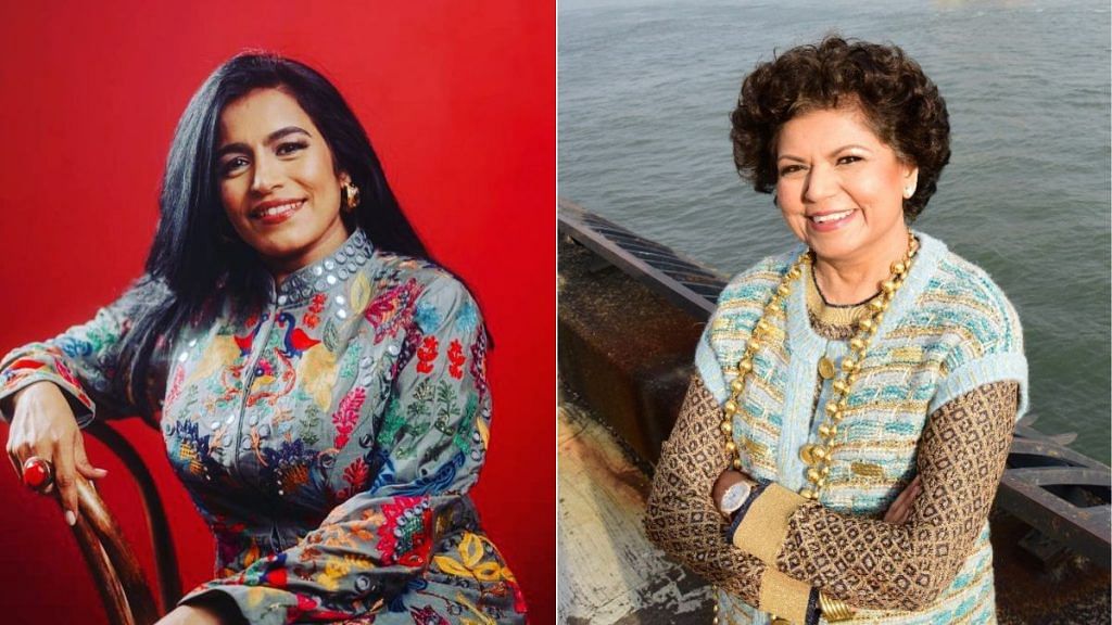 File photos of Falguni Shah (left) via Instagram/@falumusic and Chandrika Tandon via LinkedIn/Chandrika Tandon