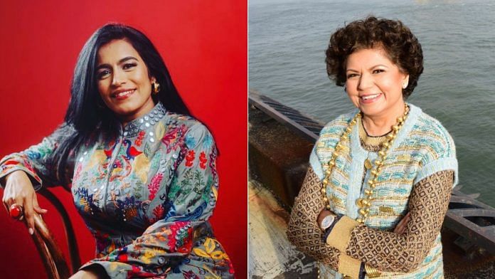 File photos of Falguni Shah (left) via Instagram/@falumusic and Chandrika Tandon via LinkedIn/Chandrika Tandon