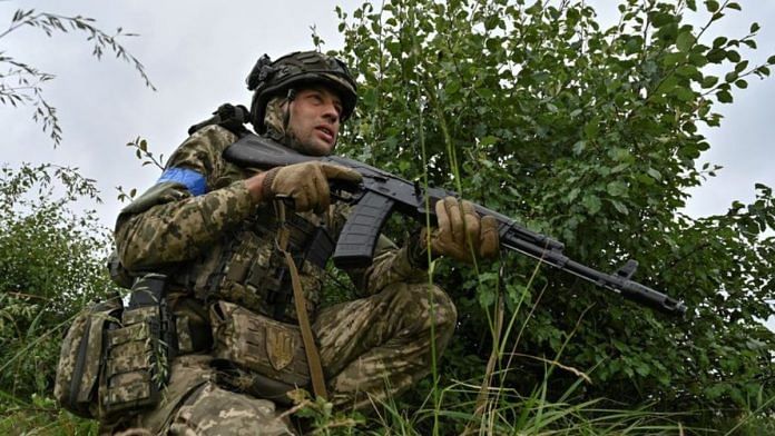A Ukrainian serviceman attends a military exercise at a training ground, amid Russia's attack on Ukraine, in Zaporizhzhia region, Ukraine June 15, 2023. REUTERS/Stringer/file photo