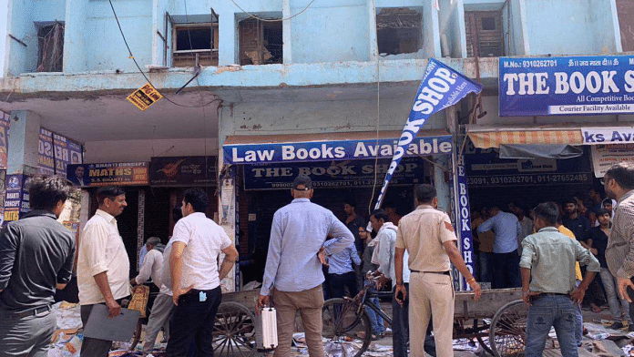 File photo of coaching centre building that caught fire in Mukherjee Nagar | Shania Mathew | ThePrint