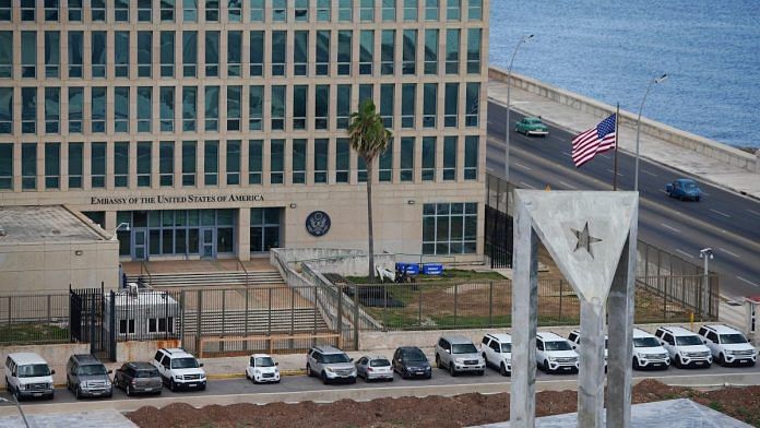 A view of the US Embassy beside the Anti-Imperialist stage in Havana, Cuba | Reuters file photo/Alexandre Meneghini