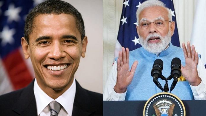 Photo of Barack Obama and Narendra Modi | Image via Commons and Reuters
