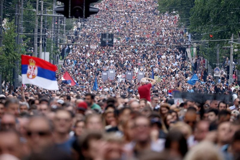 'Vucic out': Serbian protesters keep heat on government – ThePrint