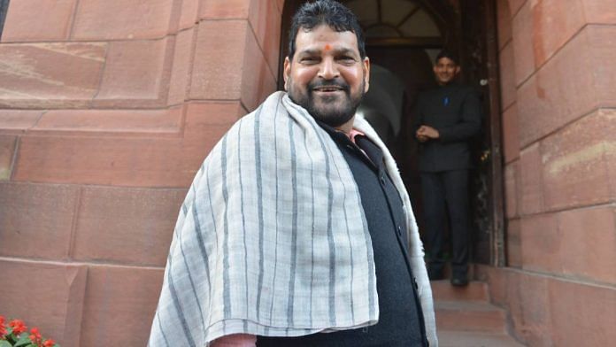 File photo of Brij Bhushan Sharan Singh in Parliament | Photo: By special arrangement