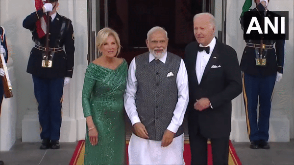US President, First Lady Jill Biden welcome PM Modi at White House for State dinner, guests include several big-wigs