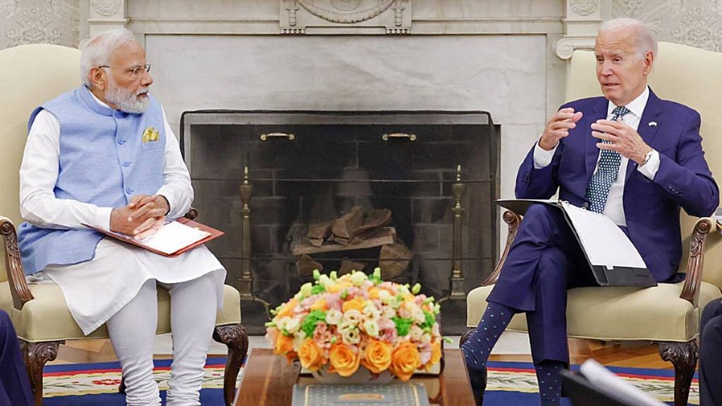 PM Modi with US President Joe Biden | Photo: ANI