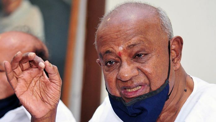 File photo of former Prime Minister HD Deve Gowda | ANI