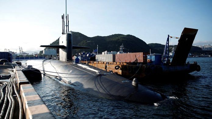 U.S. Ballistic Missile Submarine USS Kentucky is anchored at Busan Naval Base, in Busan, South Korea | Reuters