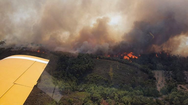 Greece wildfires continue for the seventh day, tourists expected to fly out
