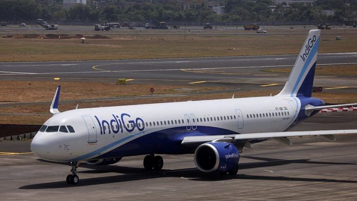 File photo of an IndiGo airlines passenger aircraft | Reuters
