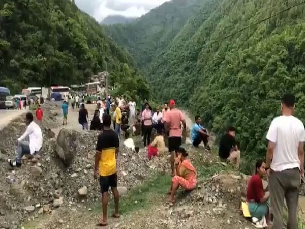 Thousands stranded on Nepal highway as landslide blocks road