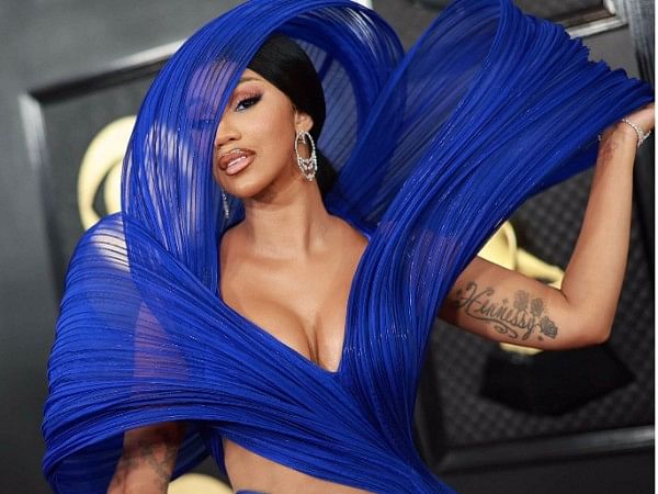 Cardi B turns head in Gaurav Gupta's green gown at Paris Fashion Week