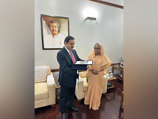 Gautam Adani meets Bangladesh PM in Dhaka; commissions India's first transnational power project