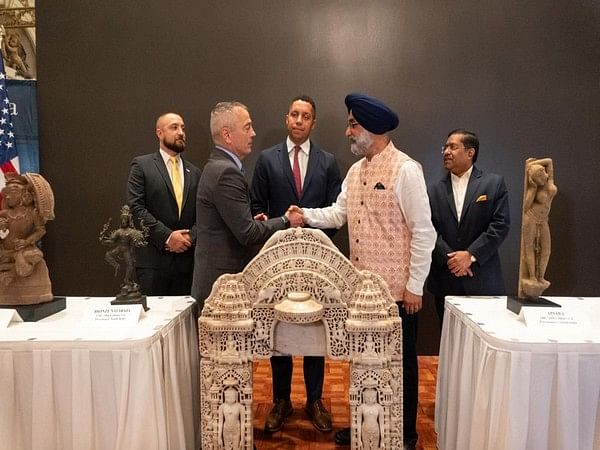 Indian consulate in New York holds repatriation ceremony for 105 trafficked antiquities handed over by US