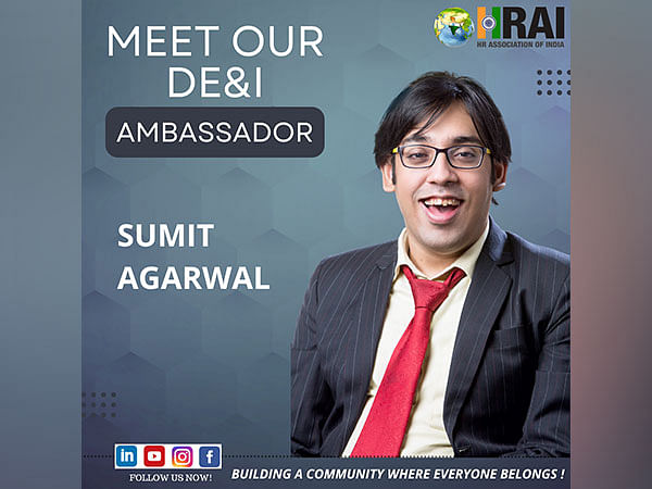 Sumit Agarwal appointed as Diversity and Inclusion Ambassador for HR Association of India