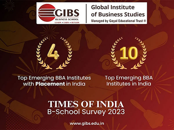 GIBS Business School excels in BBA program, ranked top in Times of India B-School Survey 2023, leading in business education