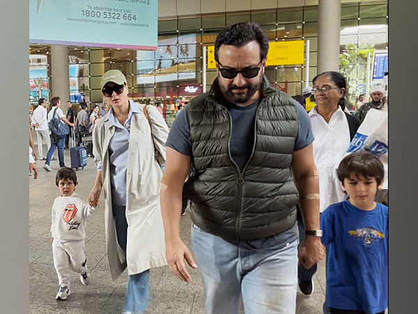 Airport Diaries: Kareena, Saif return to India from European vacation with sons Taimur, Jeh 
