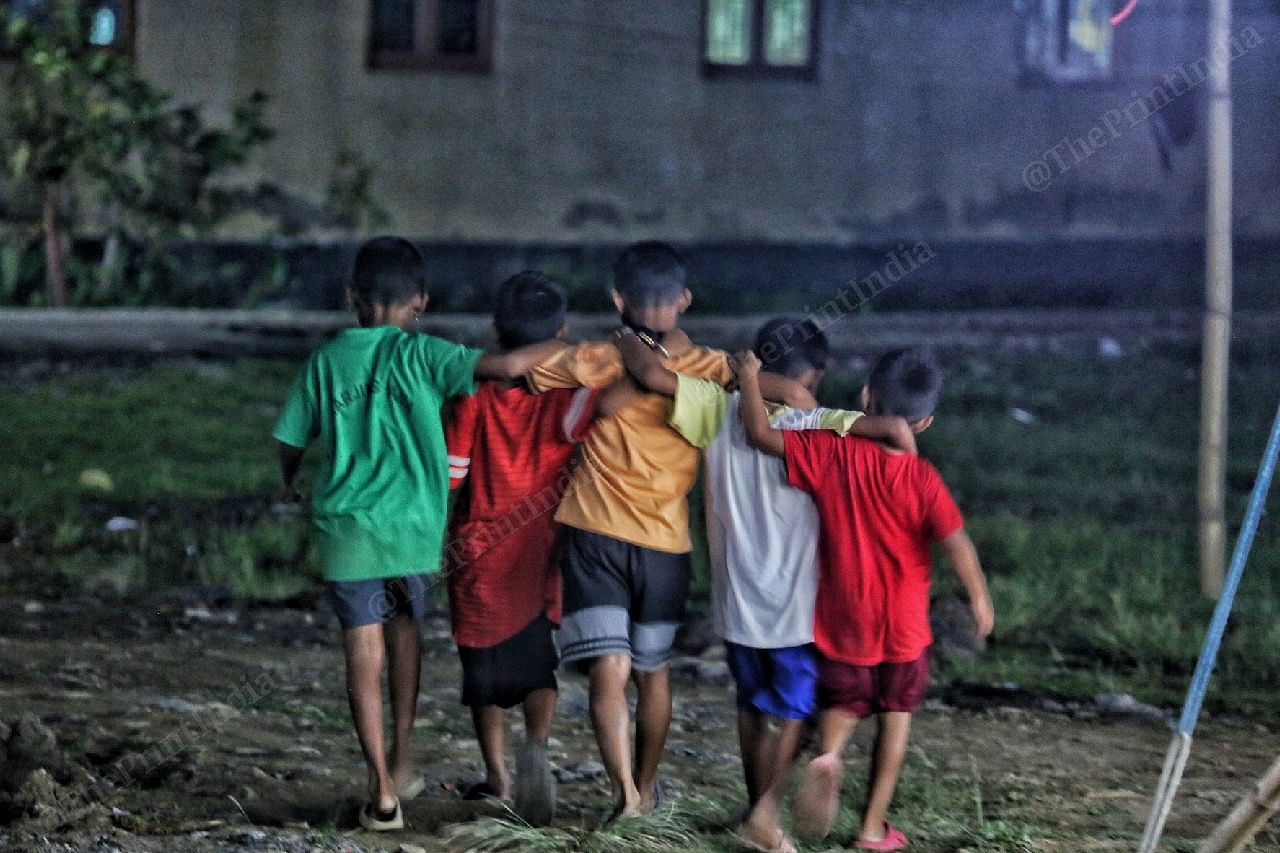 At the camp everyone live together especially kids | Photo: Praveen Jain | ThePrint