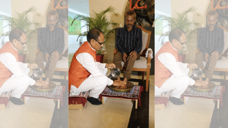 Why Shivraj washed feet of tribal urinated upon by man with ‘BJP links’  — damage control, image building