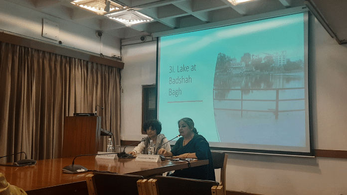 (L-R) Prof Malavika Kasturi and Dr Yaaminey Mubayi at IIC, Delhi | Muskaan Gupta/ThePrint