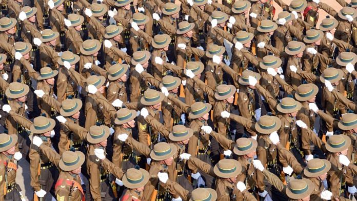 Soldiers from Gorkha regiment marching along Rajpath during Republic Day parade | Representational image | Commons