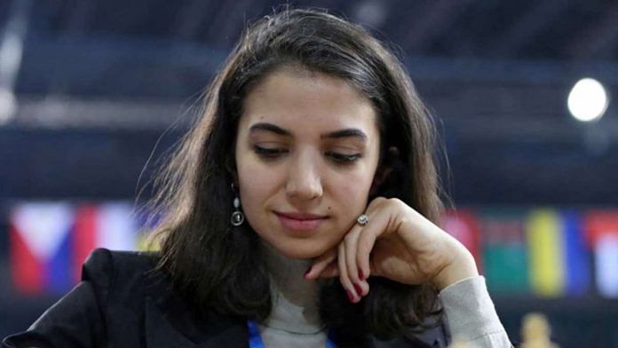 Sara Khadem of Iran plays against Olga Girya of Russia/File Photo: Reuters