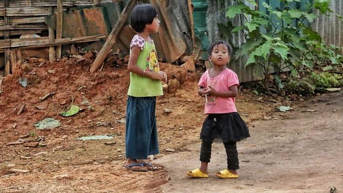 Children play in Kwatha village | Praveen Jain | ThePrint