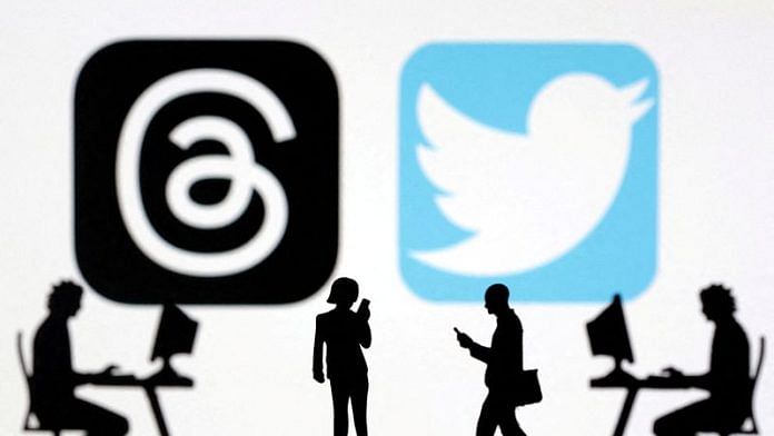 Meta Threads and Twitter app logos are seen in this illustration | Reuters