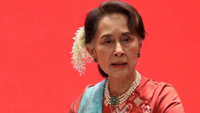Myanmar's State Counsellor Aung San Suu Kyi attends Invest Myanmar in Naypyitaw, Myanmar, January 28, 2019/Reuters
