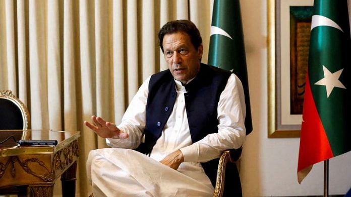 Former Pakistani Prime Minister Imran Khan speaks with Reuters during an interview, in Lahore, Pakistan March 17, 2023 | Reuters