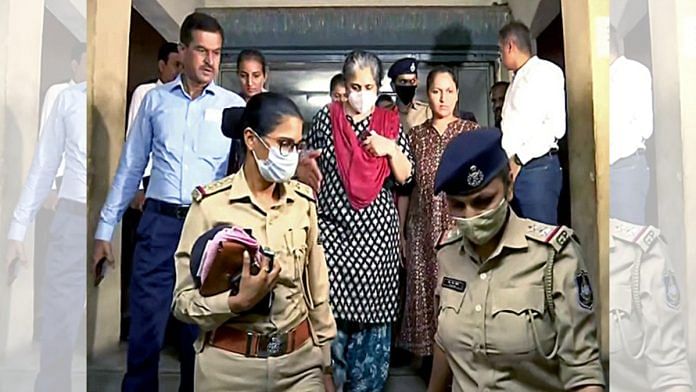 File photo of social activist Teesta Setalvad, being presented before the court in Ahmedabad, has been granted interim bail by the Supreme Court in a case in which she was arrested for allegedly fabricating documents to frame innocent people in the 2002 Gujarat riots cases in September 2022 | ANI