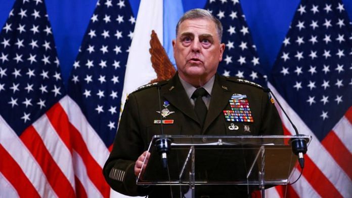 U.S. Chairman of the Joint Chiefs of Staff General Mark A. Milley holds a news conference on the day of a NATO Defence Ministers' meeting at the Alliance's headquarters in Brussels, Belgium June 15, 2023 | Reuters