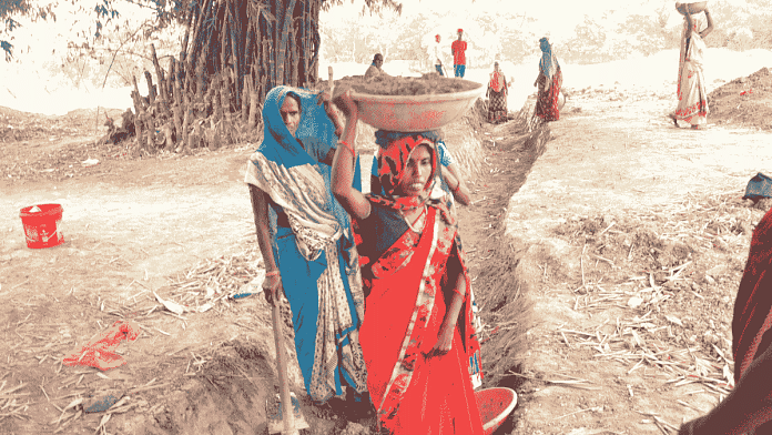 Representational image of women working under MNREGA | ANI