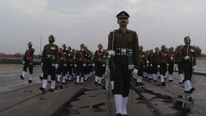 Captain Aman Jagtap is leading the Indian Army contingent comprising 77 marching personnel & 38 members of its band | PIB
