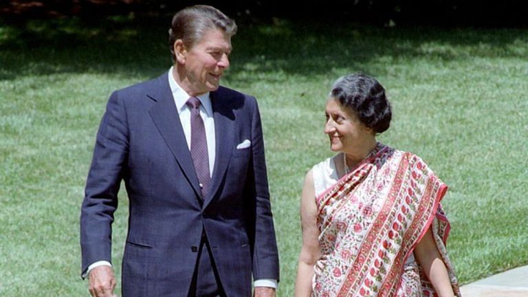 Indira Gandhi, Ronald Reagan exchanged polite letters for show. Neither’s heart was in it