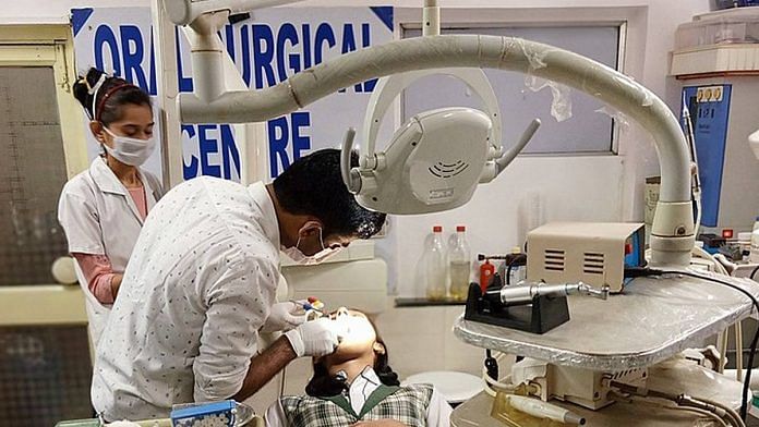 Dental clinic in India, representative image