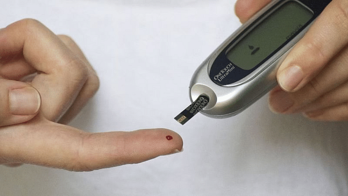 Representational image of a blood test to evaluate sugar levels | Pixabay