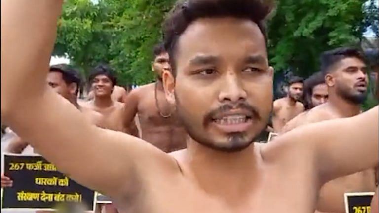 ‘Dejected with exploitation’– Students stage nude protest in Raipur against fake SC/ST certificates