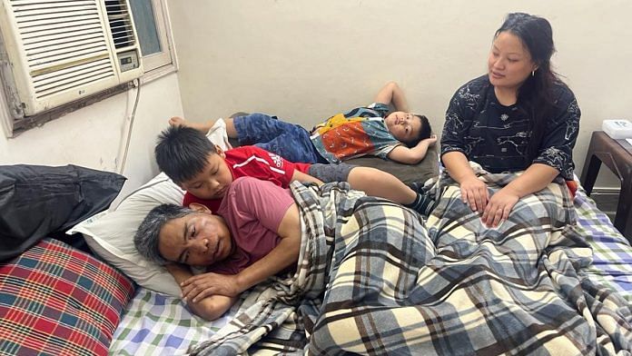 Manipur BJP MLA Vungzagin Valte, bedridden since he was attacked by a mob in Imphal in May, at rented apartment in Delhi Kalkaji Extension | Moushumi Das Gupta | ThePrint