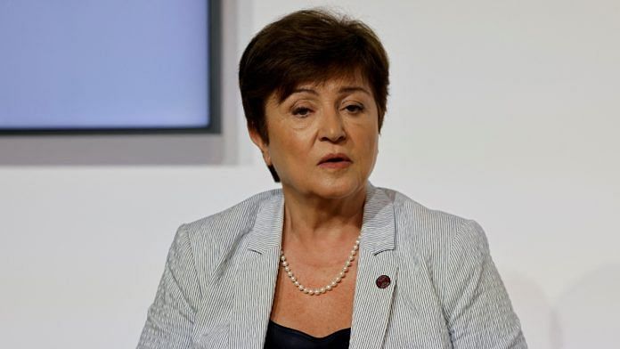 Managing Director of the International Monetary Fund (IMF), Kristalina Georgieva attends in a round table to discuss global economy during the New Global Financial Pact Summit at the Palais Brongniart in Paris, France | Reuters