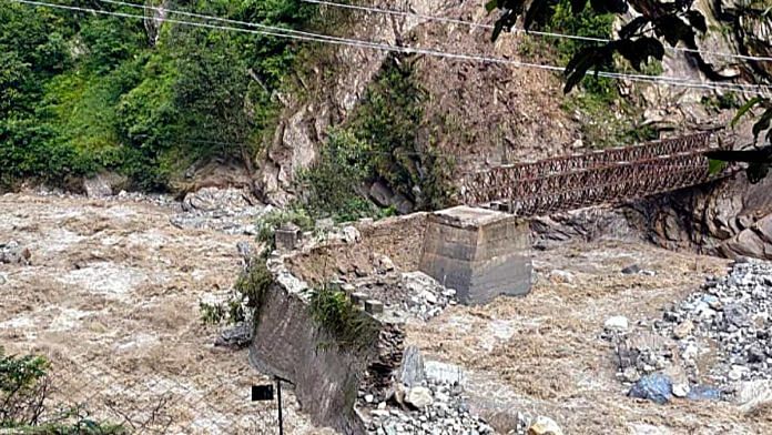 File photo of cloudburst in Himachal Pradesh | ANI