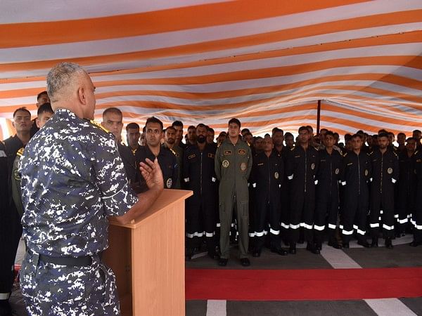 Oman: Indian Navy Chief interacts with INS Trinkand mission crew in Duqm