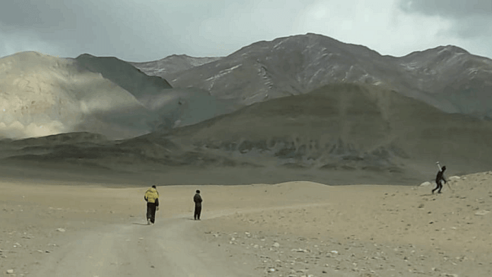 BRO starts the construction of Likaru-Mig la-Fukche road near Hanle in Eastern Ladakh | Twitter | @AIRNewsHindi