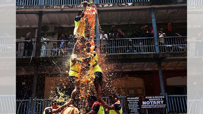 File photo of Dahi Handi celebrations in Mumbai | Photo: ANI